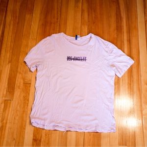 Pink Los Angeles Graphic Tee